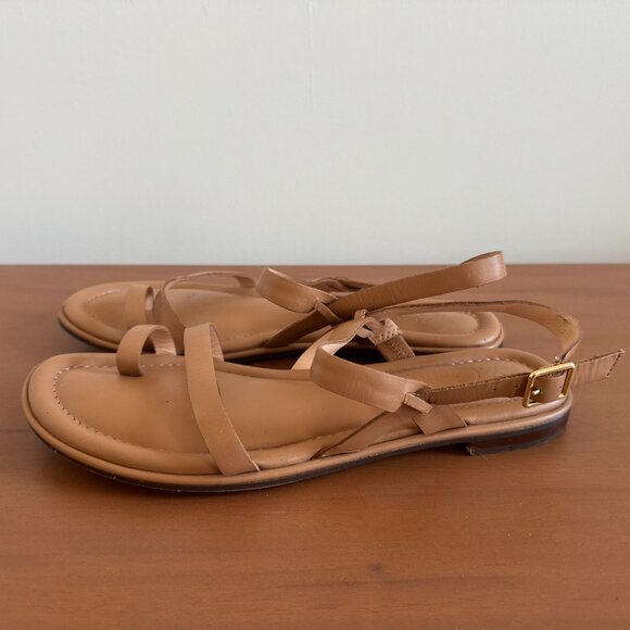 J. Crew Menorca Toe-ring Slingback Sandals in Leather - Picture 2 of 5